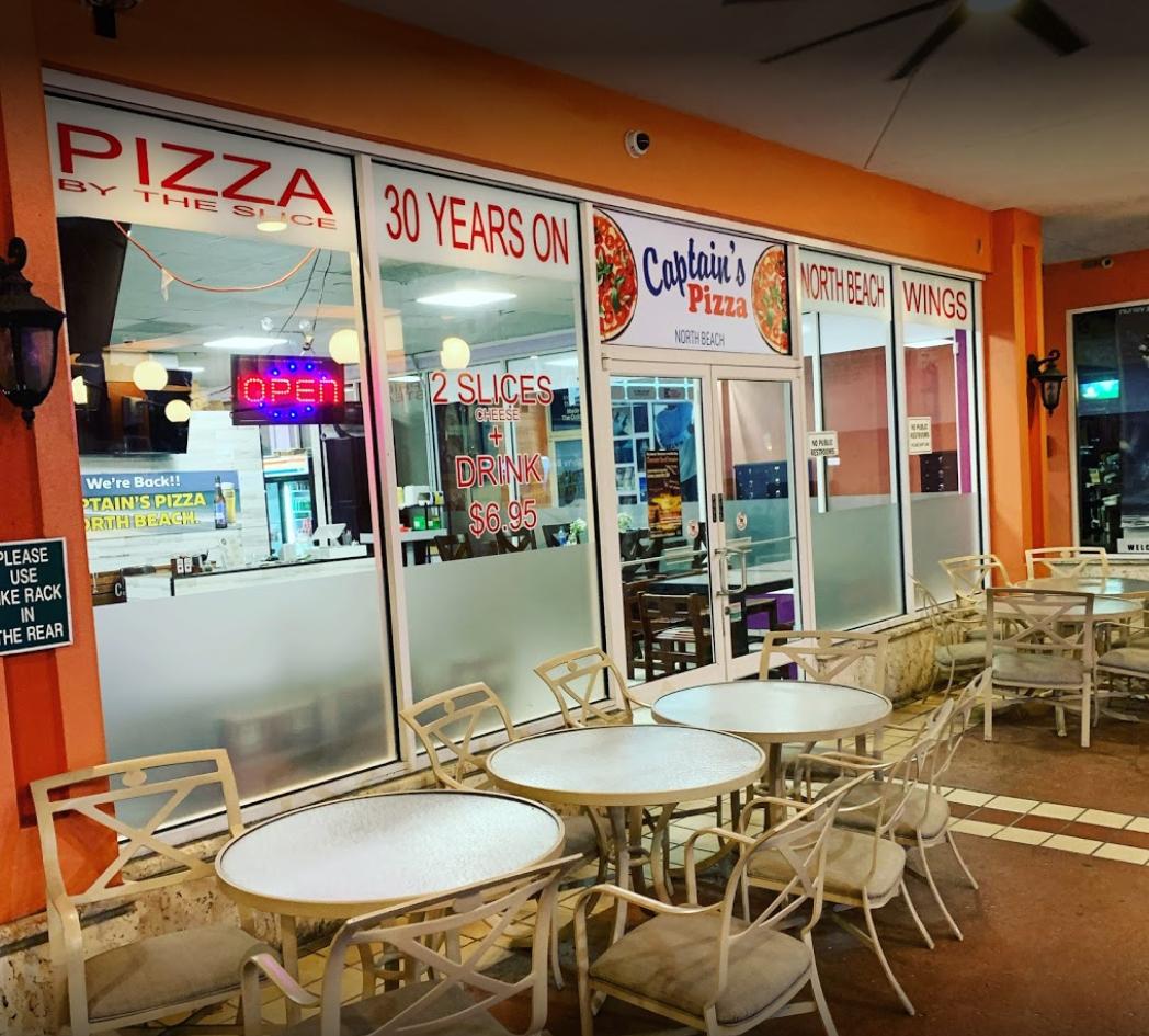Captain's Pizza Menu